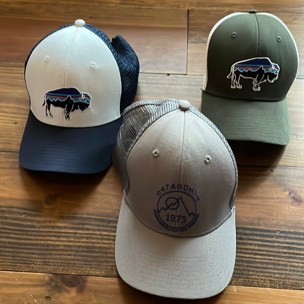 Lot of 3 Patagonia hats trucker style